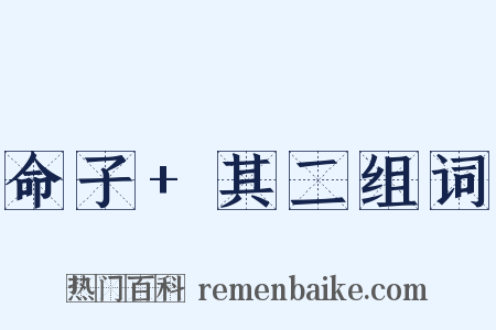 命子+其二组词是什么意思的图片